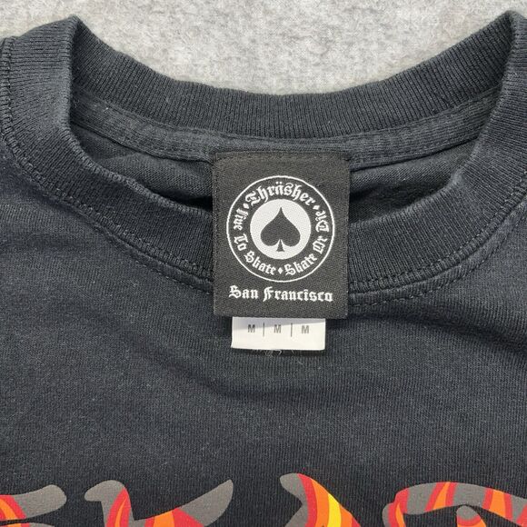 Thrasher Skate and Destroy T-Shirt Men’s Medium Black Skate Graphic - Picture 3 of 8